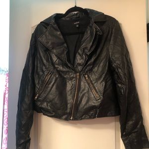 Torrid fux leather black jacket